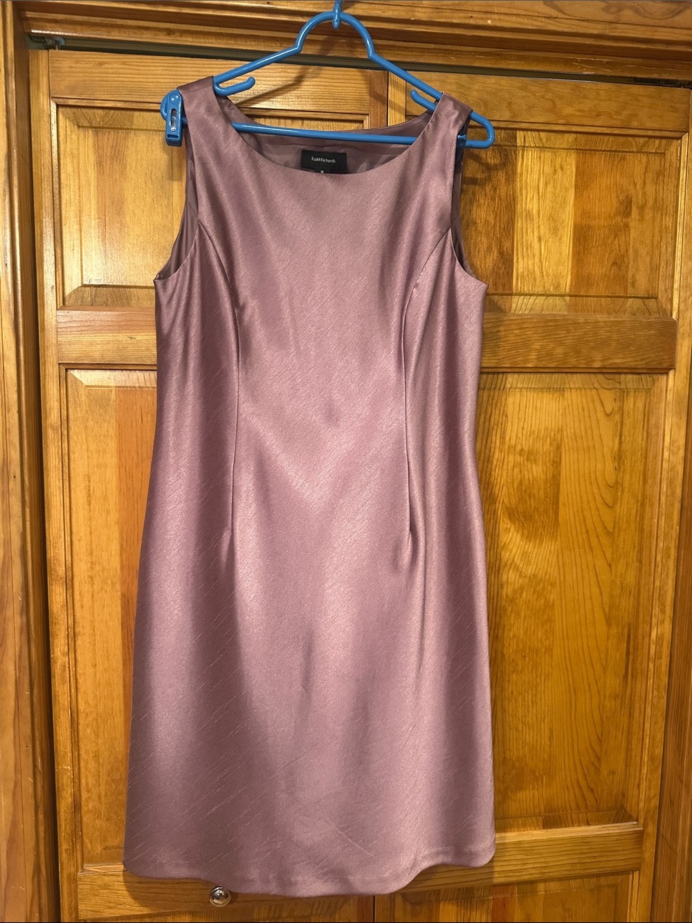 Sleeveless Mauve Sheath Midi Dress